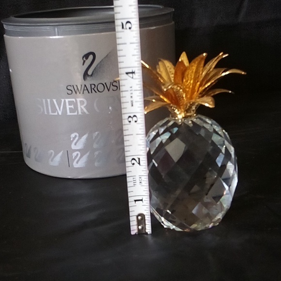 Swarovski 4" pineapple EUC vintage and signed with old S icon - Picture 6 of 7